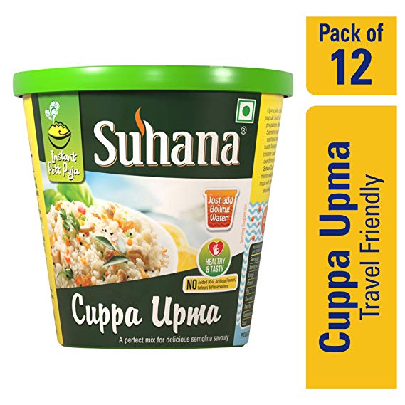 Suhana Cuppa Upma 80 g Ready To Eat, Just Add Hot Water