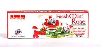 Chandan Fresh Mint Rose 72 g (12 Pieces)