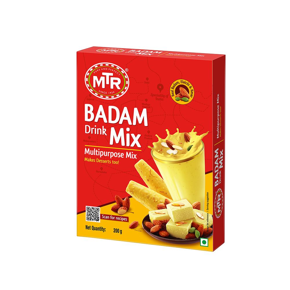 Bharat Soft Drink Concentrate Badam Pista Flavor Powder (12g) Liquid (5ml)