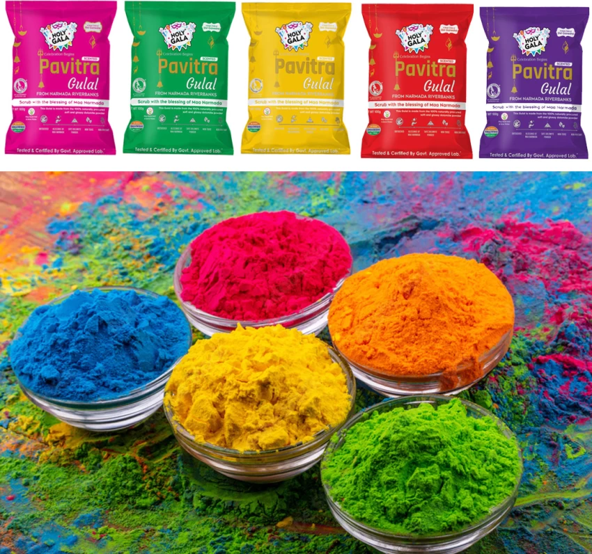 Holi Color Festival Multicolor 5 Each 60 g