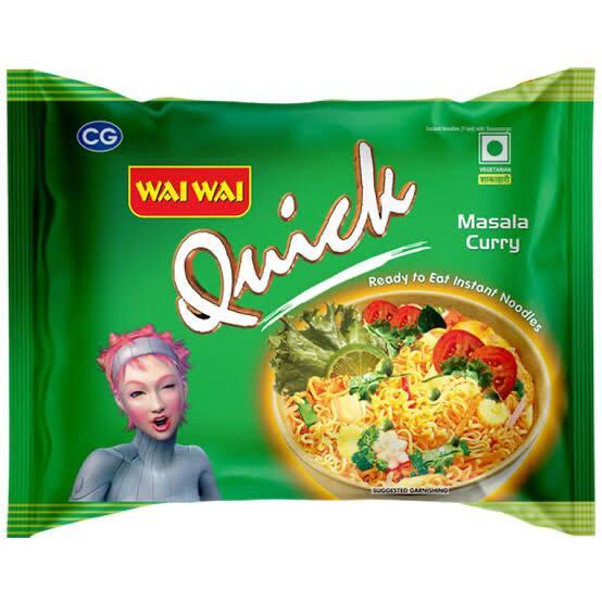 Wai Wai Masala Curry Flavor Noodles 70 g