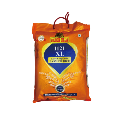 Golden Qilla 1121 XL Extra Long Grain Basmati Rice 5 kg